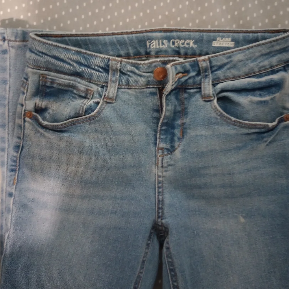 Girl's Falls Creek Flare Stretch Jeans 10 - Picture 5 of 6